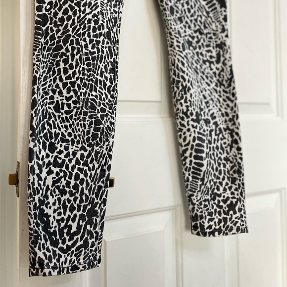 🥤 Frame Le High Skinny High Rise Skinny Noir Multi Animal Print Jean 24 NWT - Picture 10 of 15